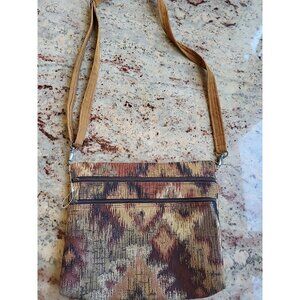 Carolo Bags Crossbody Purse Bag Handbag Suede Adjustable Strap Pockets New Vegan